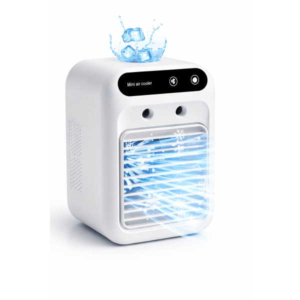 Мини кондиционер вентилятор с увлажнителем воздуха Модель 1 • Портативный настольный воздухоохладитель для дома, офиса, комнаты и рабочего стола