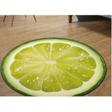 3d коврик безворсовый для дома 80 х 80 см - Лайм PR3