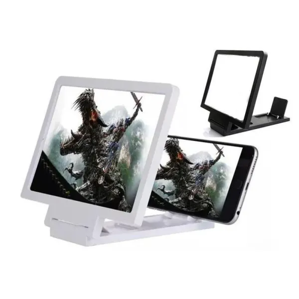 3D увеличитель экрана мобильного телефона Enlarged Screen · Увеличительная линза - лупа · Универсальное увеличительное стекло · Держатель телефона