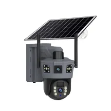 4G-камера TP18 360° чорна • Вулична автономна IP-камера Solar PTZ 6 Мп із SIM-картою, сонячною панеллю та V380 Pro 4G-камера TP18 360° чорна • Вулична автономна IP-камера Solar PTZ 6 Мп із SIM-картою, сонячною панеллю та V380 Pro