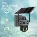 4G-камера TP18 360° чорна • Вулична автономна IP-камера Solar PTZ 6 Мп із SIM-картою, сонячною панеллю та V380 Pro