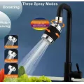 Аератор DT-1222 360° з фільтром • Насадка на кран 360 Faucet Universal Pipe DT-1222 з 3 режимами та поворотним розпилювачем