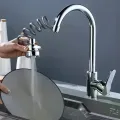Аератор DT-255 на кран 3 режими • Насадка-аератор DT-255 Chrome для змішувача з гнучким шлангом і перемиканням струменя