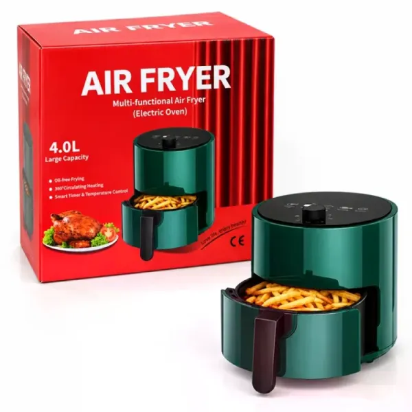 Аэрофритюрница Air Fryer-2294 4 л • Электрический аэрогриль Air Fryer-2294 мощностью 1000 Вт с таймером на 30 минут и антипригарной корзиной для приготовления без фритюра