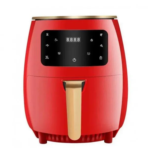 Аэрофритюрница Hoffmans HM-6018 6 литров 2400 Вт с сенсорным управлением • Мультифункциональная электрическая фритюрница-аэрогриль для приготовления без масла