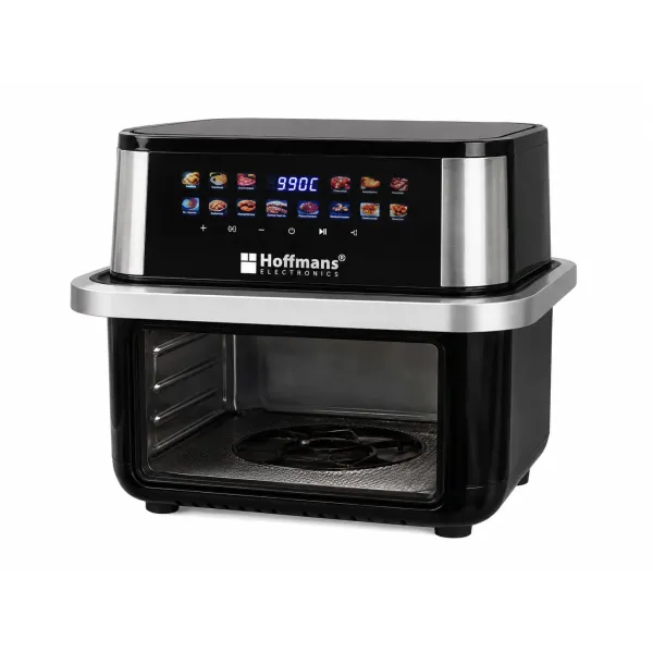 Аэрофритюрница Hoffmans HM-792 15 л • Мультипечь-аэрогриль Hoffmans 2400 Вт с двумя ТЭНами и сенсорным управлением