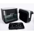Аэрофритюрница Hoffmans HM-792 15 л • Мультипечь-аэрогриль Hoffmans 2400 Вт с двумя ТЭНами и сенсорным управлением