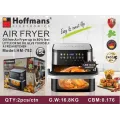 Аэрофритюрница Hoffmans HM-792 15 л • Мультипечь-аэрогриль Hoffmans 2400 Вт с двумя ТЭНами и сенсорным управлением