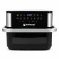 Аэрофритюрница Hoffmans HM-792 15 л • Мультипечь-аэрогриль Hoffmans 2400 Вт с двумя ТЭНами и сенсорным управлением