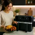 Аэрофритюрница Skyberg SB-317 10 л 4800 Вт • Двухкамерный аэрогриль Skyberg SB-317 26X-254 с 2 корзинами 5+5 л и сенсорным управлением