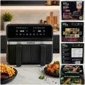 Аэрофритюрница Skyberg SB-317 10 л 4800 Вт • Двухкамерный аэрогриль Skyberg SB-317 26X-254 с 2 корзинами 5+5 л и сенсорным управлением