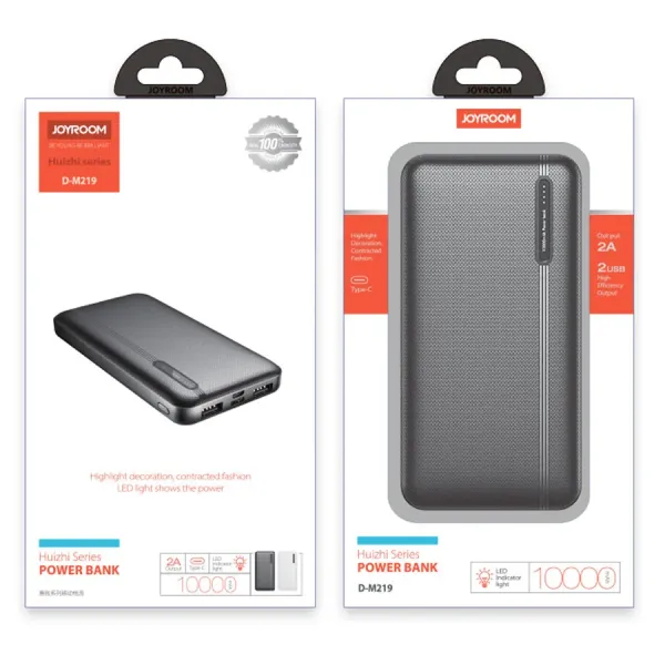 Аккумуляторная батарея PowerBank JOYROOM D-M219 (10000mAh), портативная батарея, внешний аккумулятор, CG09 PR4