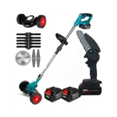 Аккумуляторная коса – триммер для травы и мини пила MAX 48V Набор садовых инструментов 2 в 1 Аккумуляторная коса – триммер для травы и мини пила MAX 48V Набор садовых инструментов 2 в 1