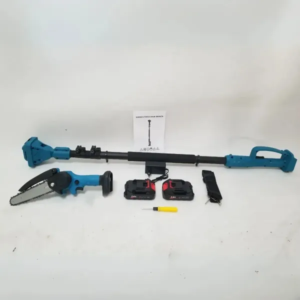 Аккумуляторная цепная мини-пила 24V с телескопической ручкой YH-08 • Беспроводной высоторез для обрезки деревьев и кустарников