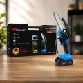 Акумуляторна ланцюгова міні-пилка DOMOTEC CHAIN SAW 6″ 68V 8Ah для обрізання гілок • Садова акумуляторна пилка DOMOTEC CHAIN SAW 6″ для дерев, кущів і дачі
