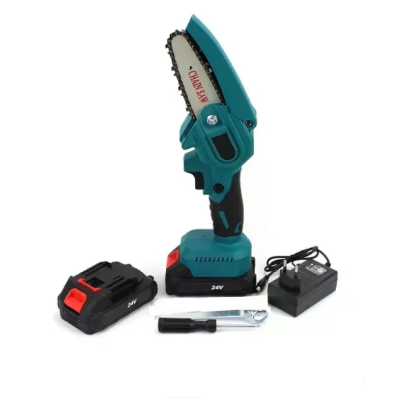Аккумуляторная мини-пила KRAFFTEC CHAIN SAW 6″ • Цепная пила KRAFFTEC CHAIN SAW 6″ с 2 аккумуляторами, шиной 15,24 см для сада и обрезки веток
