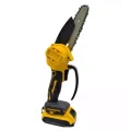 Аккумуляторная мини-пила Jumpex 26X-50 8 дюймов 21 В желтая • Цепная мини-пила Jumpex 26X-50 с 2 аккумуляторами и шиной 240 мм для сада