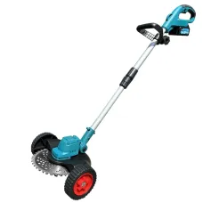 Аккумуляторная ручная мини коса с колесами Alfarid Газонокосилка – триммер для травы Аккумуляторная ручная мини коса с колесами Alfarid Газонокосилка – триммер для травы