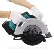 Аккумуляторная циркулярная пила Circular Saw X-510 48V с 2 АКБ • Беспроводная дисковая пила для дерева, фанеры, ДСП и домашних работ