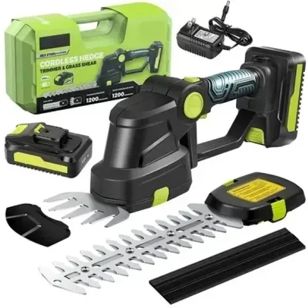 Аккумуляторный кусторез Saker Trimmer and Grass Shear 36V KRAFFTEC 2 в 1 • Мощный кусторез с аккумулятором