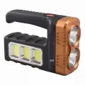 Акумуляторний ліхтар TORCH BL-7702B-COB • Ручний світлодіодний ліхтар-прожектор TORCH BL-7702B-COB з бічною COB-підсвіткою, сонячною панеллю, USB-заряджанням і функцією Power Bank