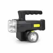 Акумуляторний ліхтар TORCH LF-S09 на 1200 мА·год • переносний світлодіодний світильник із боковою COB-панеллю, 4 режими, USB-зарядка, для туризму, риболовлі та дому