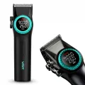 Аккумуляторный набор для стрижки VGR Stepless Pro 3 in 1 с зарядной станцией • Машинка, триммер и электробритва с 14 насадками