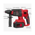 Акумуляторний набір електроінструмента MA754 4 в 1 24V з 2 АКБ 1300 mAh RED • Універсальний комплект MA754 шуруповерт, гайковерт, перфоратор і кутова шліфмашина для дому, гаража та ремонту