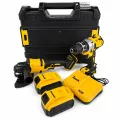 Аккумуляторный набор KRAFFTEC 48V 2в1 • Болгарка 125 мм и шуруповерт KRAFFTEC с 2 аккумуляторами в кейсе