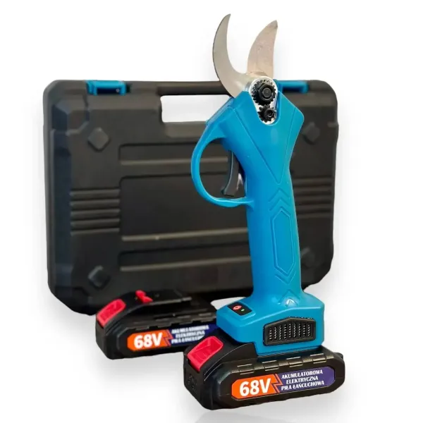 Секатор аккумуляторный DOMOTEC 68V • Аккумуляторный секатор в кейсе