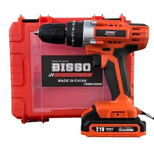 Аккумуляторный шуруповерт B6008 21V / S209-24 ∙ Шуруповерт с литиевой батареей 21V Bisso B6008