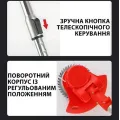 Акумуляторний тример для трави 48W червоний з 2 акумуляторами • Газонокосарка для газону, саду, дачі та догляду за ділянкою