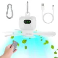 Аккумуляторный универсальный вентилятор KAR120 8000 мАч с LED-подсветкой и пультом • Портативный вентилятор 2 в 1 для дома, дачи, кемпинга и отключений света
