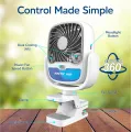 Аккумуляторный вентилятор Arctic Cool Clamp с прищепкой и USB-зарядкой • Портативный вентилятор Arctic Cool Clamp на зажиме для дома, офиса, коляски, авто и отдыха
