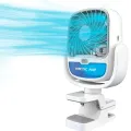 Аккумуляторный вентилятор Arctic Cool Clamp с прищепкой и USB-зарядкой • Портативный вентилятор Arctic Cool Clamp на зажиме для дома, офиса, коляски, авто и отдыха