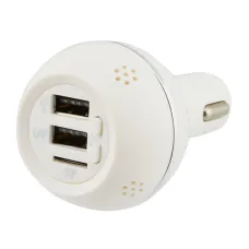 Ароматизатор в авто с встроенным FM-трансмиттером ∙ Автомобильный освежитель воздуха от прикуривателя SMT KLY-899 2хUSB 12v White Ароматизатор в авто с встроенным FM-трансмиттером ∙ Автомобильный освежитель воздуха от прикуривателя SMT KLY-899 2хUSB 12v White