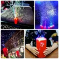 Автомат для мыльных пузырей Bubble Machine Fireworks с LED-подсветкой и звуком • Детская машина для пузырей с аккумулятором USB