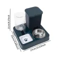 Автоматическая кормушка с поилкой 2 в 1 Pet Automatic для кошек и собак ∙ Двойная миска с автопоилкой и дозатором воды для домашних животных