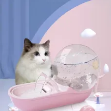 Автоматическая поилка с фонтанчиком Snail Pet USB для домашних животных ∙ Домашний питьевой фонтан в форме улитки для кошек и собак, 4,5 л