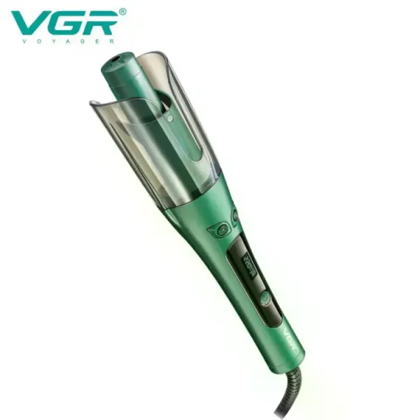 Автоматическая плойка-стайлер VGR V-583 синяя • Плойка для завивки волос с LED-дисплеем, регулировкой температуры и вращающимся шнуром