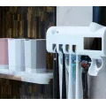 Диспенсер для зубной пасты дозатор автоматический Toothbrush sterilizer / УФ-стерилизатор / Держатель зубных щеток / Органайзер для ванной W-020
