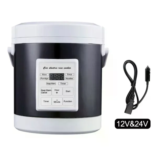 Автомобильная мультиварка Car Multivarka 12V/24V • Мультиварка в машину для легкового авто, фуры, путешествий и комфортного приготовления еды в дороге