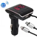 Автомобильный FM Модулятор HZ H22BT ∙ FM-трансмиттер с Bluetooth от прикуривателя с USB портом + Кабель USB + Кабель iPhone
