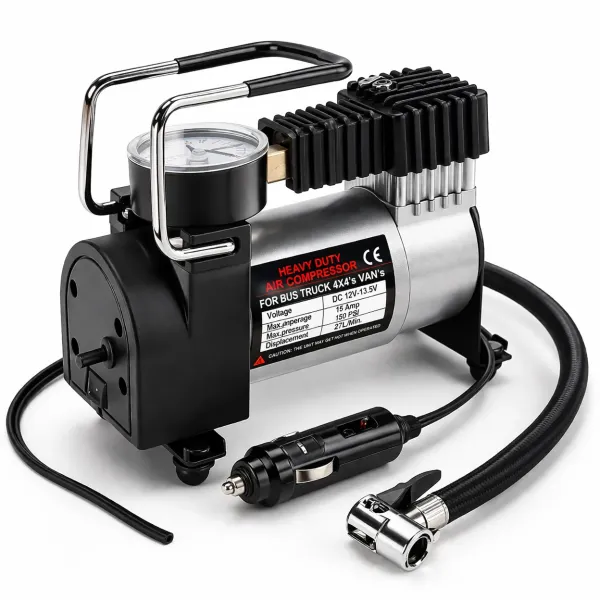 Автомобильный компрессор 12V Air pump AND XL-823 для шин • Портативный насос от прикуривателя для авто, внедорожника, микроавтобуса