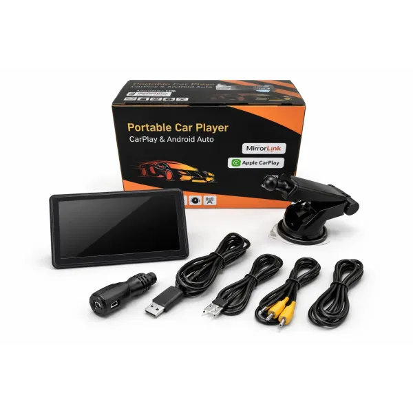 Автомобильный мультимедийный видеоплеер с поддержкой CarPlay и Android Auto • Автомагнитола с экраном для авто • Мультимедийная система в автомобиль