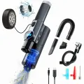 Автомобильный пылесос с компрессором LY-8018 · Пылесос 4 в 1 с фонарем 120W