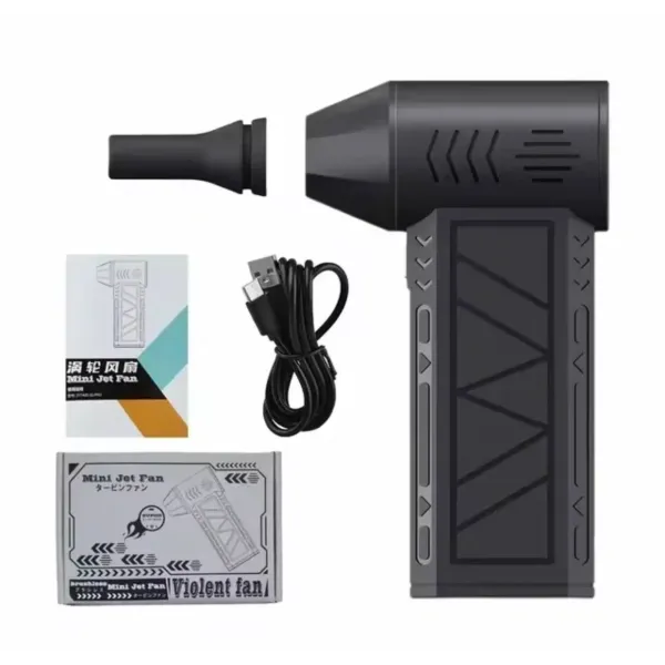 Автомобильный турбовентилятор для удаления пыли 130000 об/мин • Портативный воздуходув с аккумулятором 8000 мАч