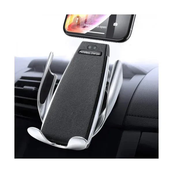 Автомобильный держатель телефона с беспроводной зарядкой Smart Sensor S5 ∙ Универсальная подставка для смартфона ∙ Беспроводная зарядка в авто