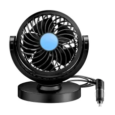 Автомобильный вентилятор 12V от прикуривателя с поворотом 360° • Портативный многофункциональный вентилятор в салон авто