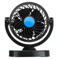 Автомобильный вентилятор 12V от прикуривателя с поворотом 360° • Портативный многофункциональный вентилятор в салон авто